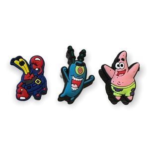 SpongeBob 3PC Croc Charm Set/ Jibbitz (Shoe Charms)